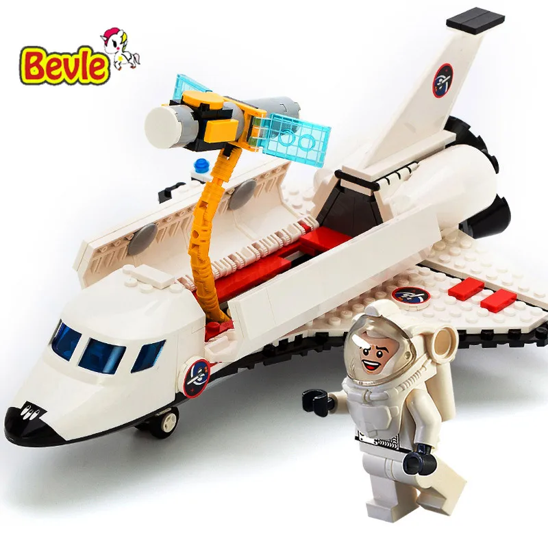 

Gudi 8814 297Pcs City Series Aerospace Space Flight Space Shuttle Plane Building Block Compatible with Legoings Toys