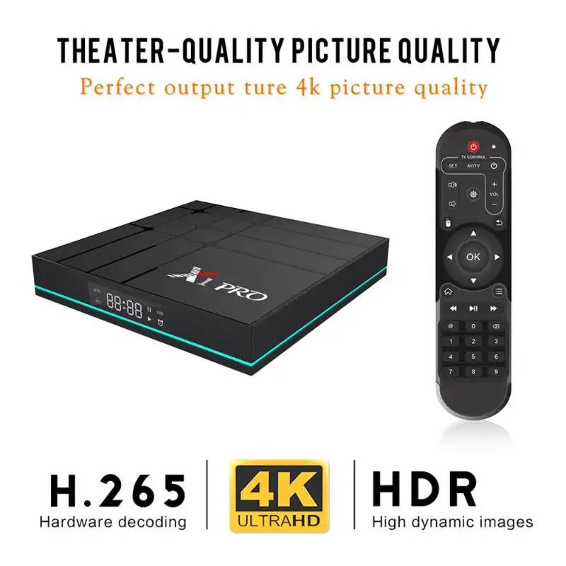 ALLOYSEED X1 Pro tv Box 4G+ 32G Android 9,0 RK3318 четырехъядерный 2,4G/5G двухдиапазонный Wifi 802,11 a/b/g/n телеприставка