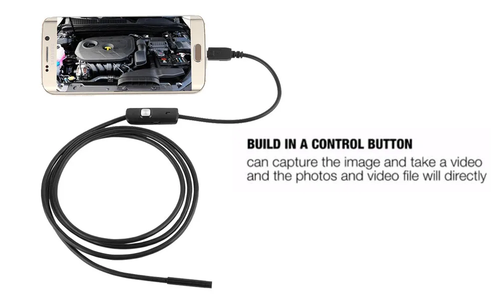 HD 720P 8 мм Android USB эндоскоп 2 Мп камера м 5 IP67 водонепроницаемая гибкая инспекция OTG
