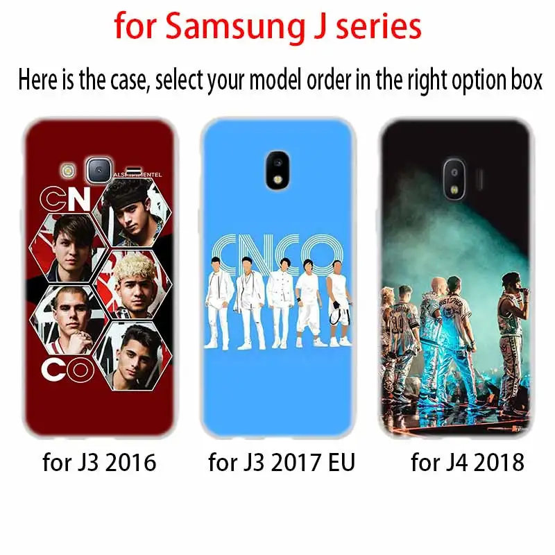 case Soft Cover TPU Coque For Samsung Galaxy J6 J8 J3 J5 J7 J4 Plus 2018 2016 2017 EU Prime Pro Ace j610 CNCO Christopher Velez