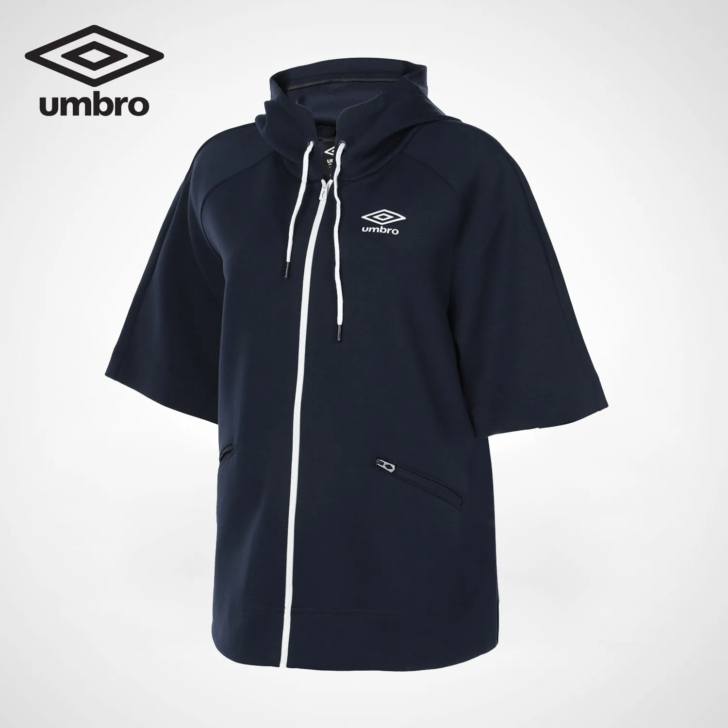 Umbro 2018 New Women Leisure Cardigan Hoodie Seven Sleeve Jacket Sports Coat UCD63256 cactus print contrast sleeve hoodie