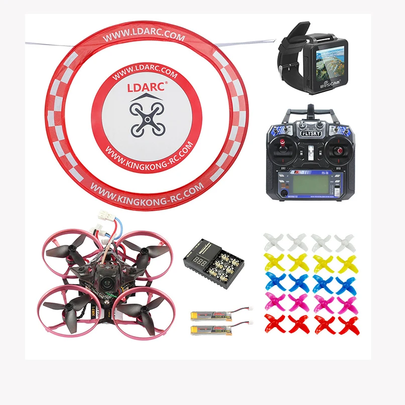 

JMT 75MM Brushless Metal Frame FPV Racing Drone RTF With Crazybee F3 Pro Flysky RC FPV Goggles Watch Arch Apron Upgraded Mobula7