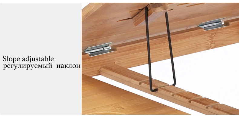 MAGIC UNION Складная подставка для ноутбука из бамбукового материала, стол для чайной сервировки, обеденный стол, держатель для ноутбука, охлаждающий вентилятор для ноутбука