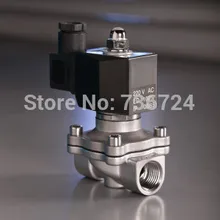 1/" Нержавеющая сталь электромагнитный клапан IP65 площадь viton катушки dc12v, dc24v, AC24V, AC36V, AC110V, AC220V, AC380V