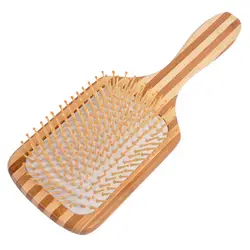 Путешествия массаж здоровая расческа для волос Портативный бамбуковая щетка для укладки инструмент пневматический