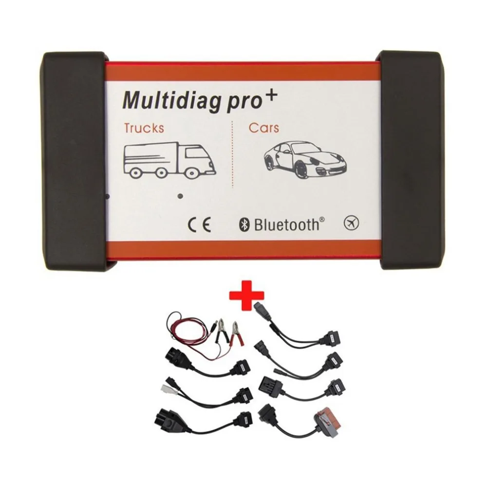

Multidiag Pro+ Scanner Without Bluetooth Function Keygen Diagnostic Tool with 8pcs Extension Cables for Cars Trucks