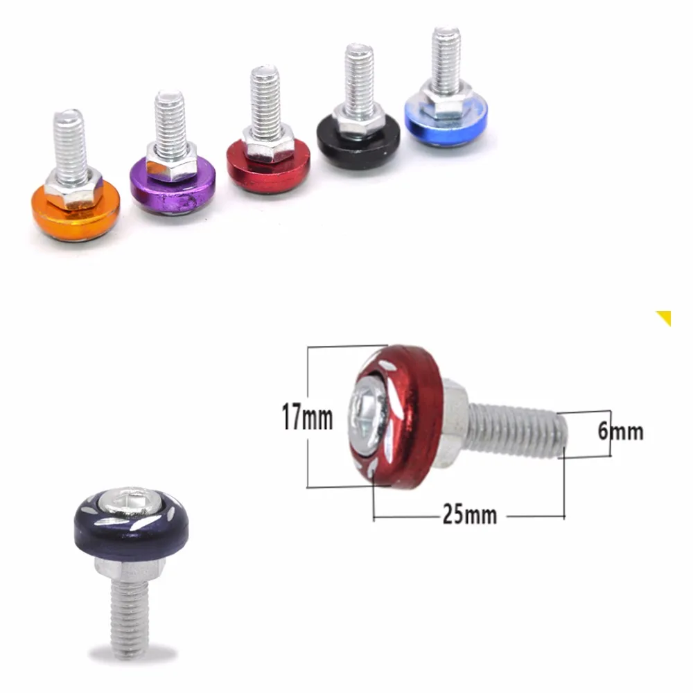 Многоцветный Универсальный болт мотоцикла винт обтекатель корпуса рамка фиксированная номерной знак фиксация мотоцикл винт болты гайки