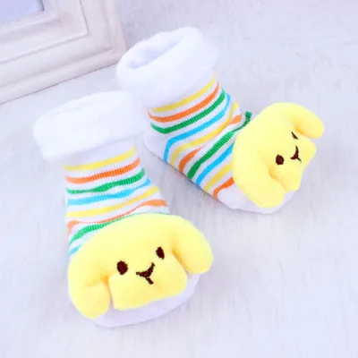 10 пар/лот; хлопковые носки для мальчиков и девочек; носки для новорожденных; милые носки-тапочки для малышей - Цвет: H
