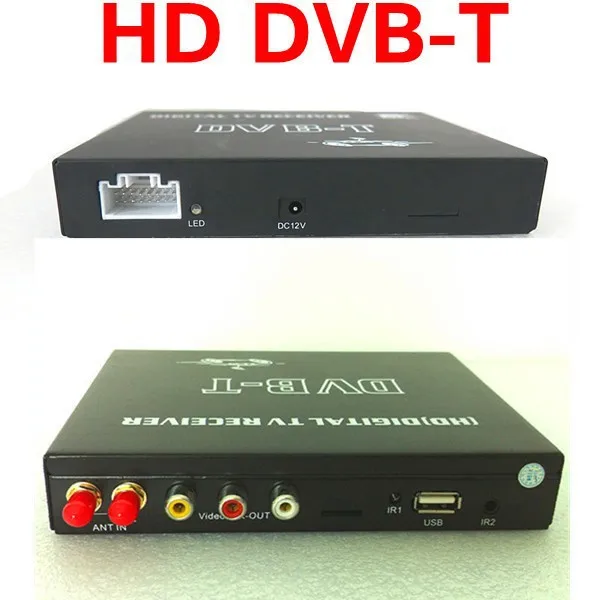 Автомобильный DVB-T DVBT MPEG-4 HD тюнер цифровой ТВ приемник коробка двойная антенна для Европы