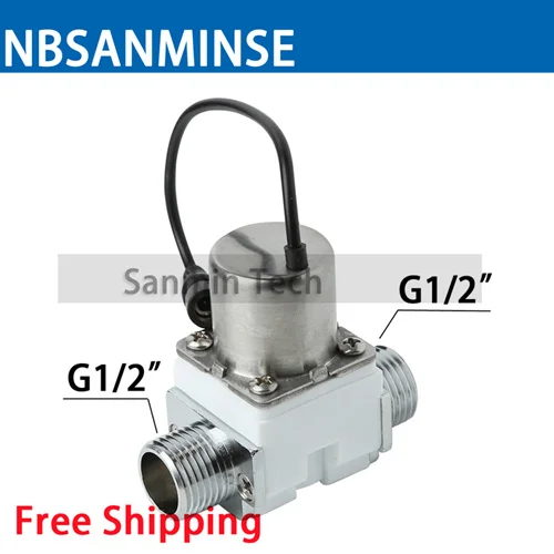 NBSANMINSE SM208B2 G1/2 Импульсный электромагнитный клапан DC4.5V~ 6,5 V положительный импульсный открытый индукционный Сантехнический кран для ванной комнаты