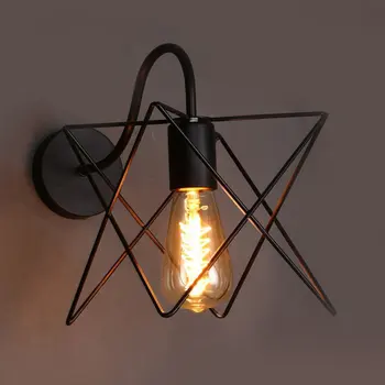 

Creative Modern Style Wall Lamp Iron Art Star Wall Light Decorative Light Nordic Restaurant Cafe Aisle LED Wall Lamp Wholesale
