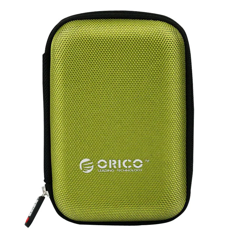 ORICO 2,5 дюймовый защитный чехол для жесткого диска, сумка для внешнего портативного жесткого диска, Портативная сумка для жесткого диска, внешний аккумулятор, USB кабель, чехол для хранения - Цвет: Green
