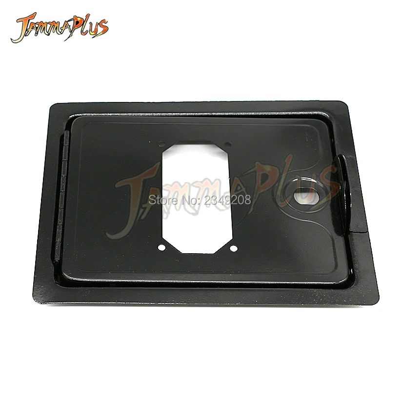 

20cm*24.7cm Big Iron coin door black up & down door coin acceptor installation panel for arcade machine cabinet