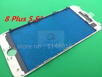 

50 pcs/lot AAA quality Front External Glass with frame Frame for iPhone 8 Plus 5.5" Replacement