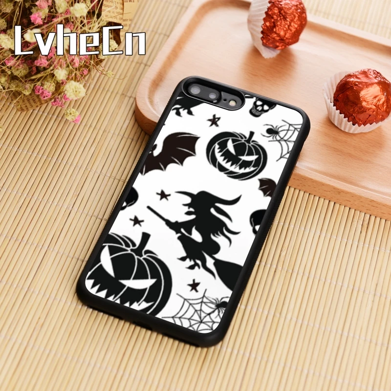 LvheCn WITCH BROOMSTICK HALLOWEEN Phone Case For iPhone 5 6s 7 8 plus 11 pro X XR XS max Samsung S7 edge S8 S9 S10 note |