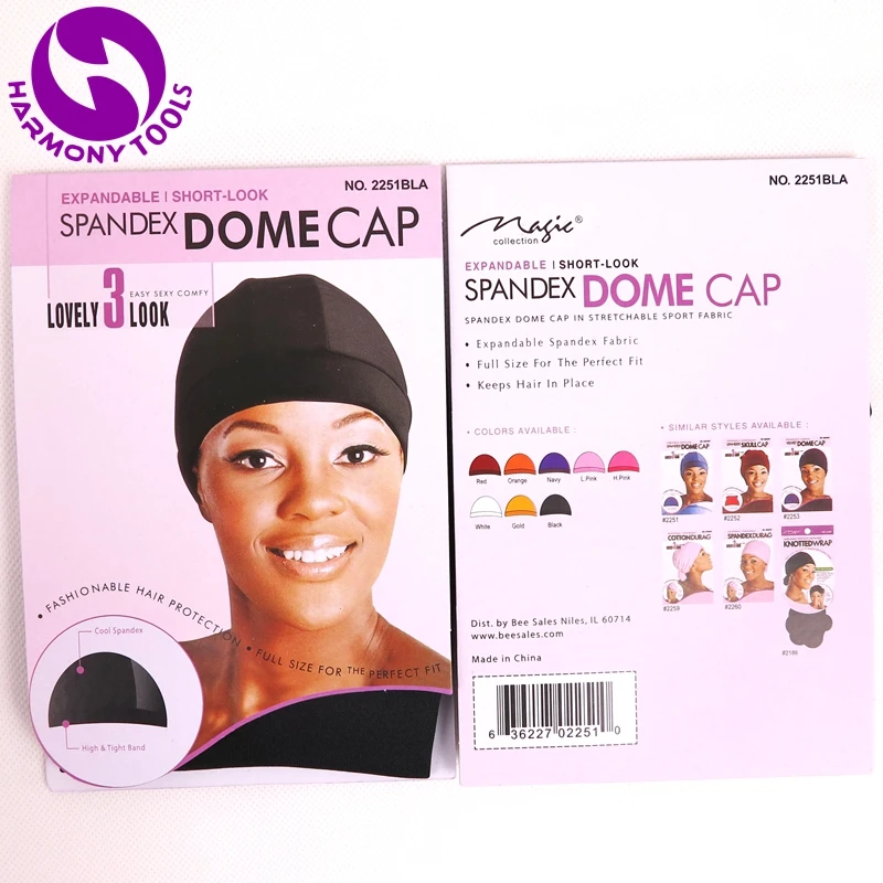 Black Spandex Dome Cap 1 (6)