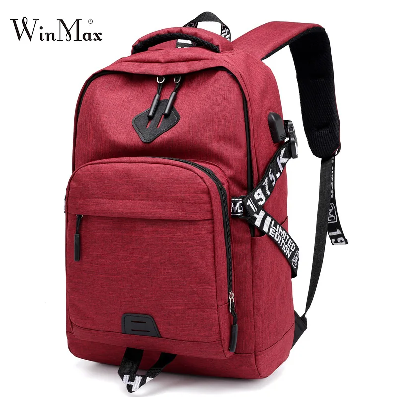 USB школьная сумка для мальчиков и девочек, рюкзак, повседневный рюкзак, рюкзак, Оксфорд, для путешествий, модные рюкзаки для ноутбука, мужской рюкзак, унисекс дизайн