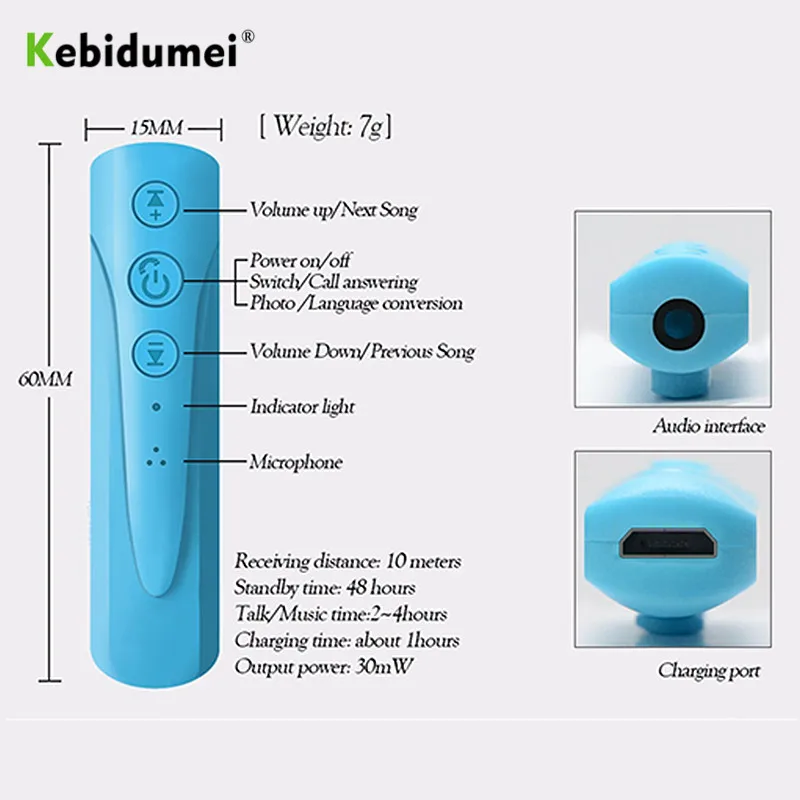 Наушники Kebidumei AUX 2018 3 5 мм I8 Bluetooth беспроводной приемник mp3 плеер аудио