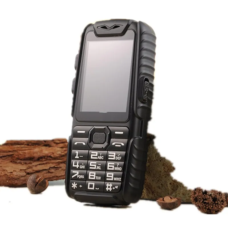 A6 Power Bank Phone Shockproof Strong Flashlight 2 4inch Loud Speaker Strong Flashlight Dual SIM Senior