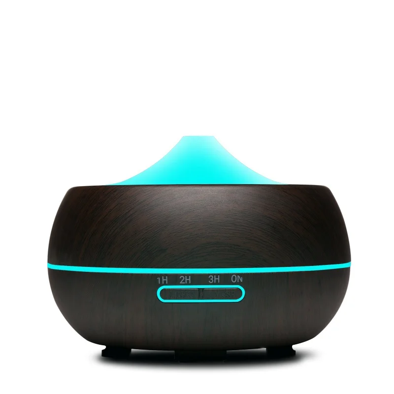 

300ml electric Aroma Essential Oil Diffuser Ultrasonic Air Humidifier Wood Grain Cool Mist maker LED Night Light for home