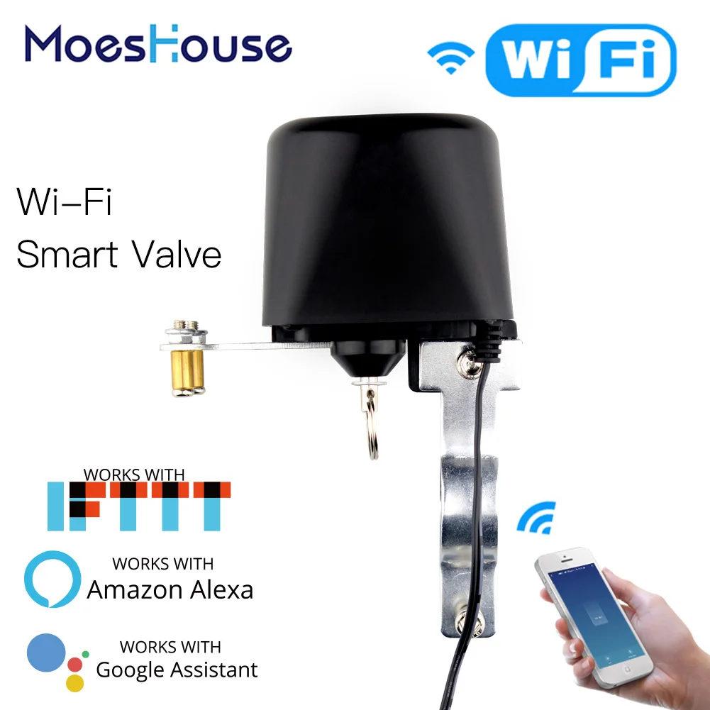 Wifi Smart Valve Home Automation System Valve Control for Gas Or Water Voice Control Work With Alexa Echo Google Home