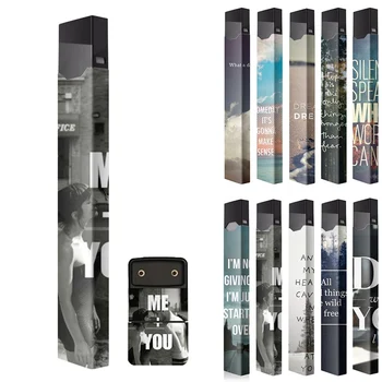 

10 Pattern Fashion Electronic Cigarette Sticker Suitable For Juul 2.5D Stereo Film Sticker Skin Case Cover Smart Skin For Juul