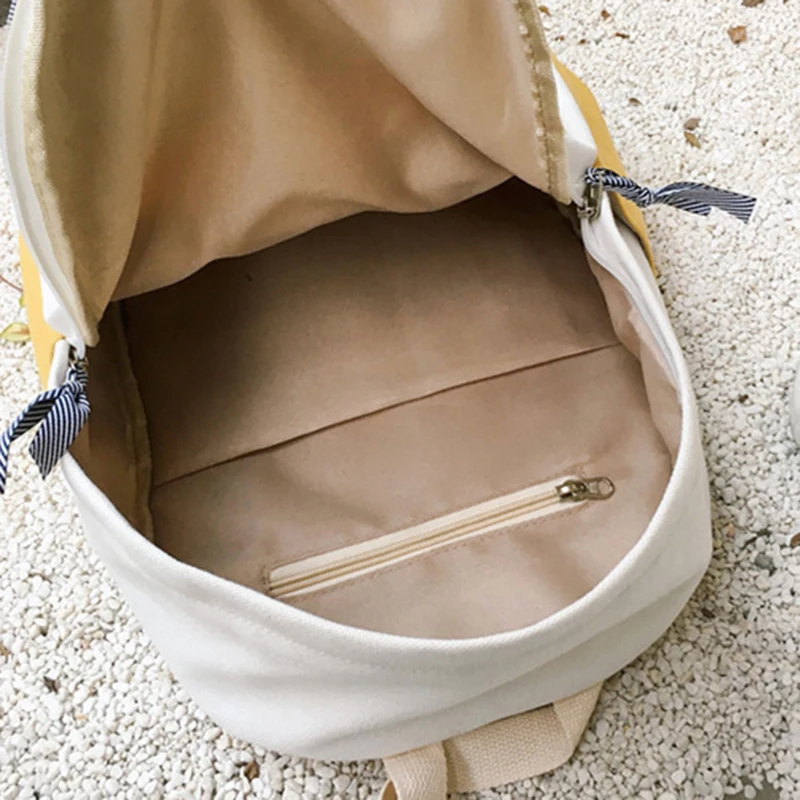 Large Capacity Canvas Backpack Wear-resistant Travel Bag for Students Girls New Large Capacity Canvas Backpack Wear-resistant Travel Bag for Students Girls New