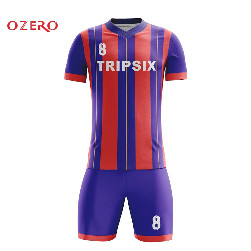 Camiseta de fútbol personalizada, barata, con patrones de diseño