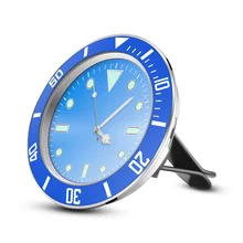 Автомобильные светящиеся кварцевые часы, украшения для автомобиля, авто интерьер с кондиционером на выходе, клипса, модное украшение автомобиля