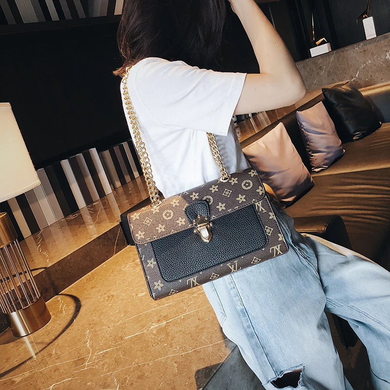 

Luxury Handbags Women Bags Designer Brand Tote Casual PU Leather Chain Large Shoulder Crossbody Bags for women New sac a main