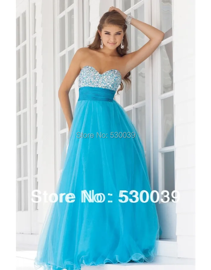 Ready to ship in stock 2 colors A line Floor Length Tulle Prom Dresses