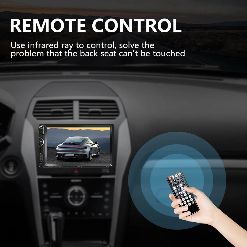 AMPrime 2Din Автомагнитола " сенсорный экран автомобильный мультимедийный плеер MP5 Bluetooth зеркальная связь AUX Кассетный рекордер стерео