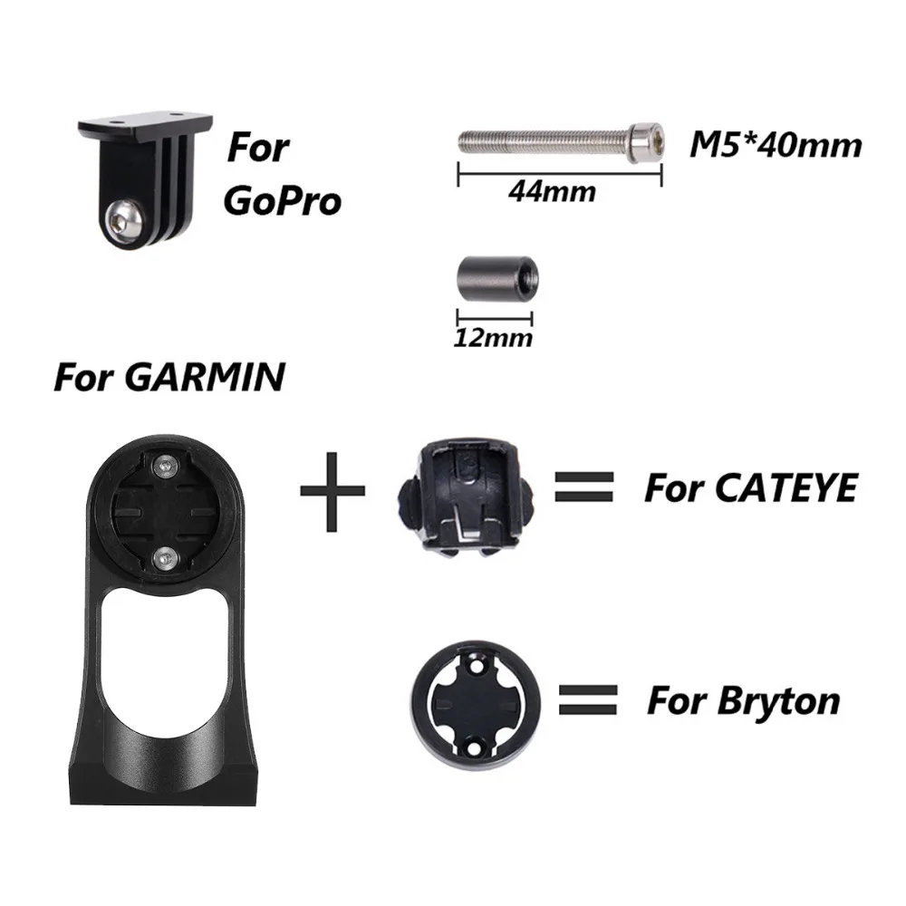 Выход-передний велосипедный держатель для планшета держатель стержня расширение с Gopro адаптер камеры для GARMIN Bryton CATEYE держатель секундомера