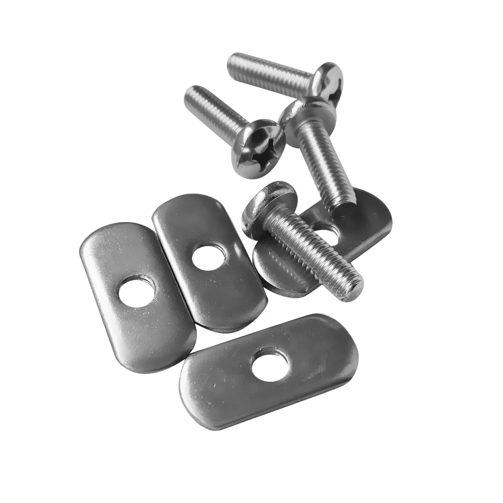 Stainless Steel 4x Screws & 4x Nuts for Kayak Rail Mounting Systems