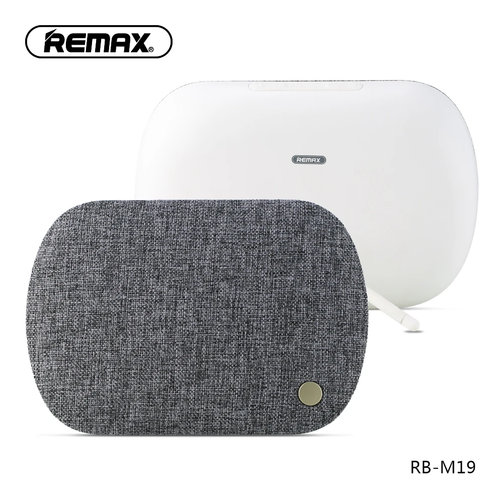 Remax RB-M19 волокна Беспроводной Bluetooth spekaer Bluetooth 4,2 рабочего ткань HiFi Bluetooth динамик для смартфоны IOS и Android