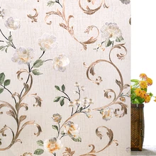 Оконная пленка Цветные Цветочные стеклянные наклейки матовая ванная самоклеющаяся пленка защита конфиденциальности домашний декор