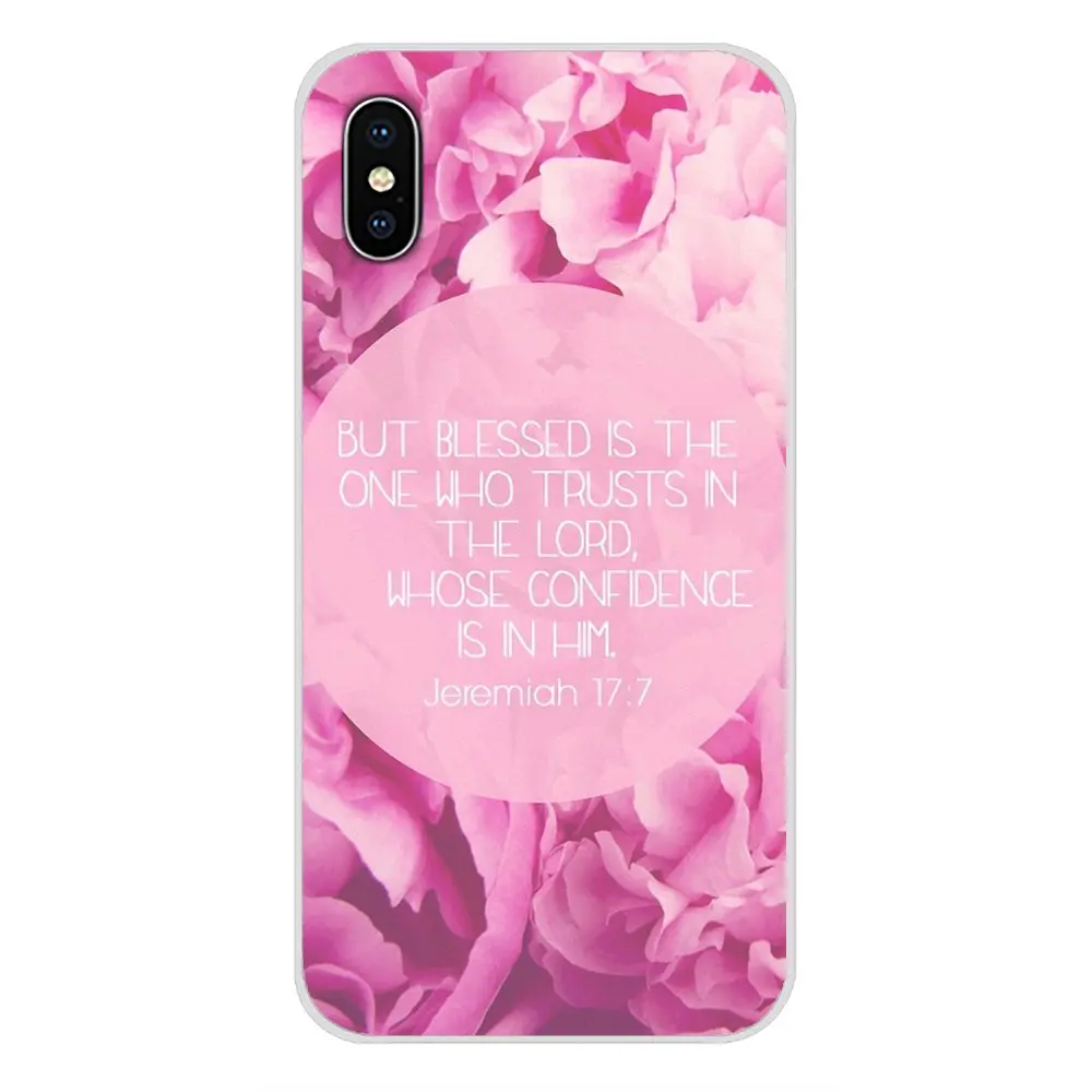 Мягкий чехол для Samsung Galaxy S3 S4 S5 Mini S6 S7 Edge S8 S9 S10 Lite Plus Note 4 5 8 9 Christian Theme Bible Verse