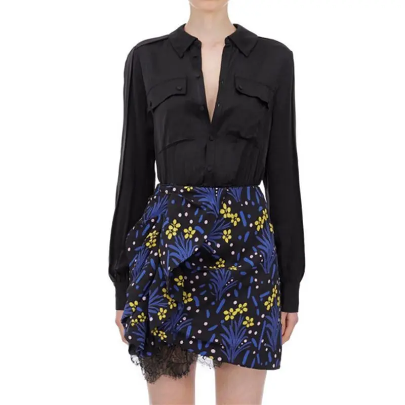 

Self Portrait Long Sleeve Women Shirts Runway Blouses 2019