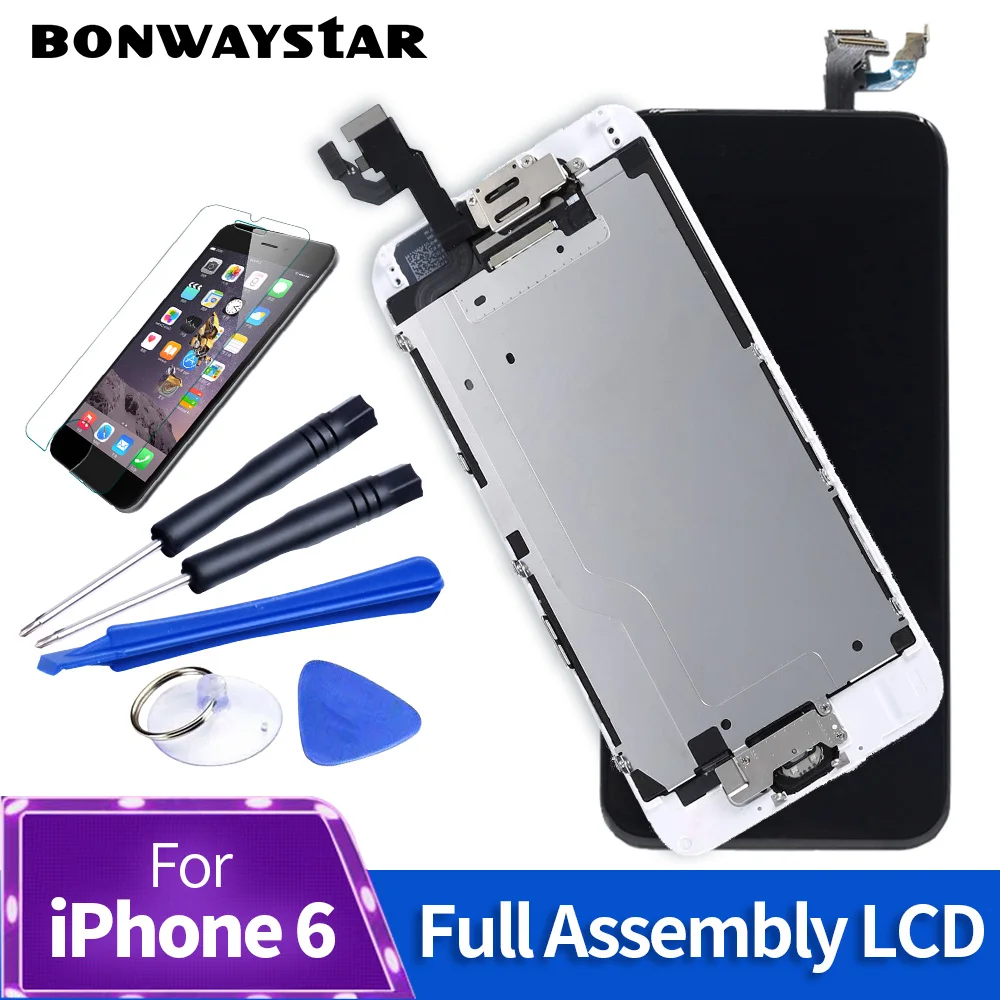 

AAA +++Full Assembly For iPhone 6 6s plus Screen LCD Replacement Display With Home Button Front Camera Speaker Proximity Sensor