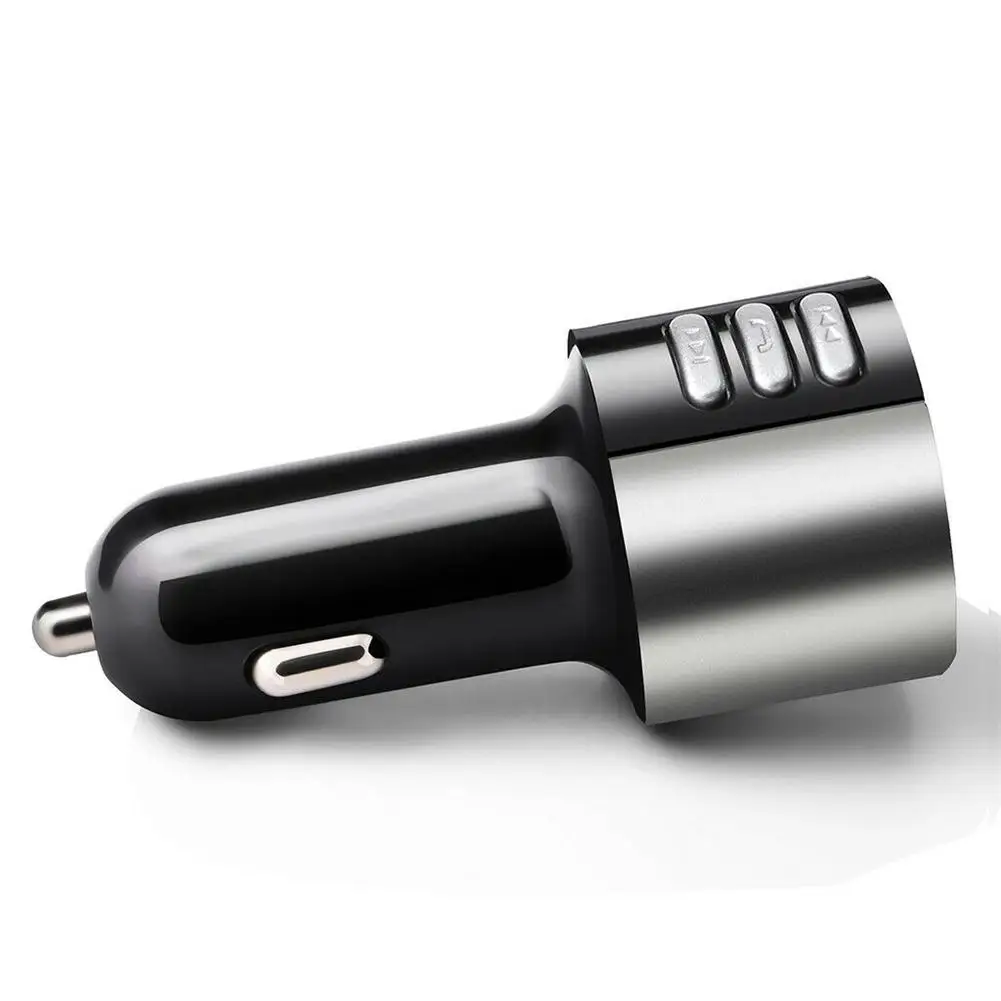 Bluetooth Автомобильный fm-передатчик радио адаптер USB зарядное устройство для автомобиля mp3-плеер Быстрая зарядка автомобиля Hands free Прямая поставка