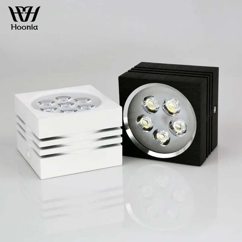 

Free Shipping Surface Mounted Downlight LED 7W 5W 3W High Power LED Downlight AC110V/220V Square Ceiling Lighting Fixture
