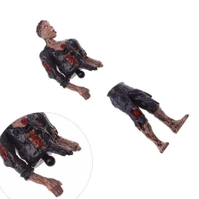 6Pcs Walking Corpses Model Terror Zombies Kids Children Action Figure Toys Dolls Halloween Decor Figurines 4