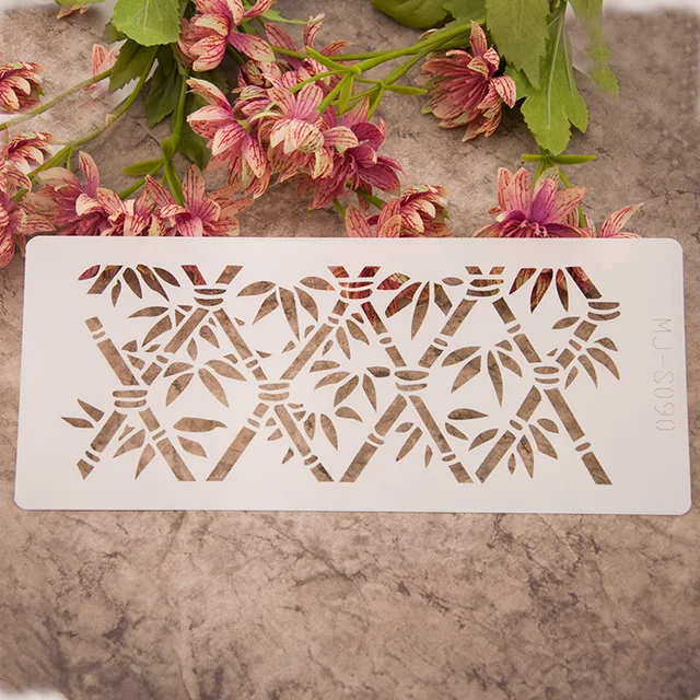 us 8 49 bamboo 22 9 6cm big plastic diy painting drawing color spray painted stencil art supplies paintbrush drawing on wall or fabric in art sets spray paint stencil art