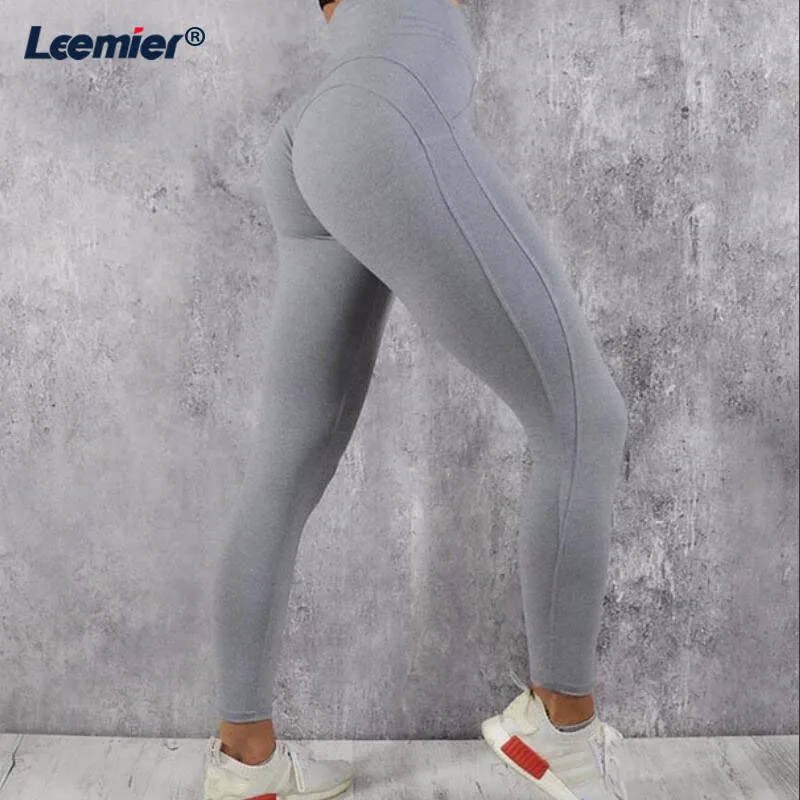 

High Waist Yoga Pants Sports Leggings For Women Workout Slim Gym Fitness push up Tummy Control Gym Compression Tights Pants
