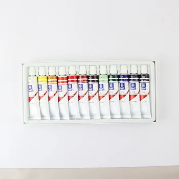 

12 Colors 12ML Tube Oil Paint Sets Professional Oil Colors Paint for Children Drawing Tools Acrylic Painting Color Art Supplies