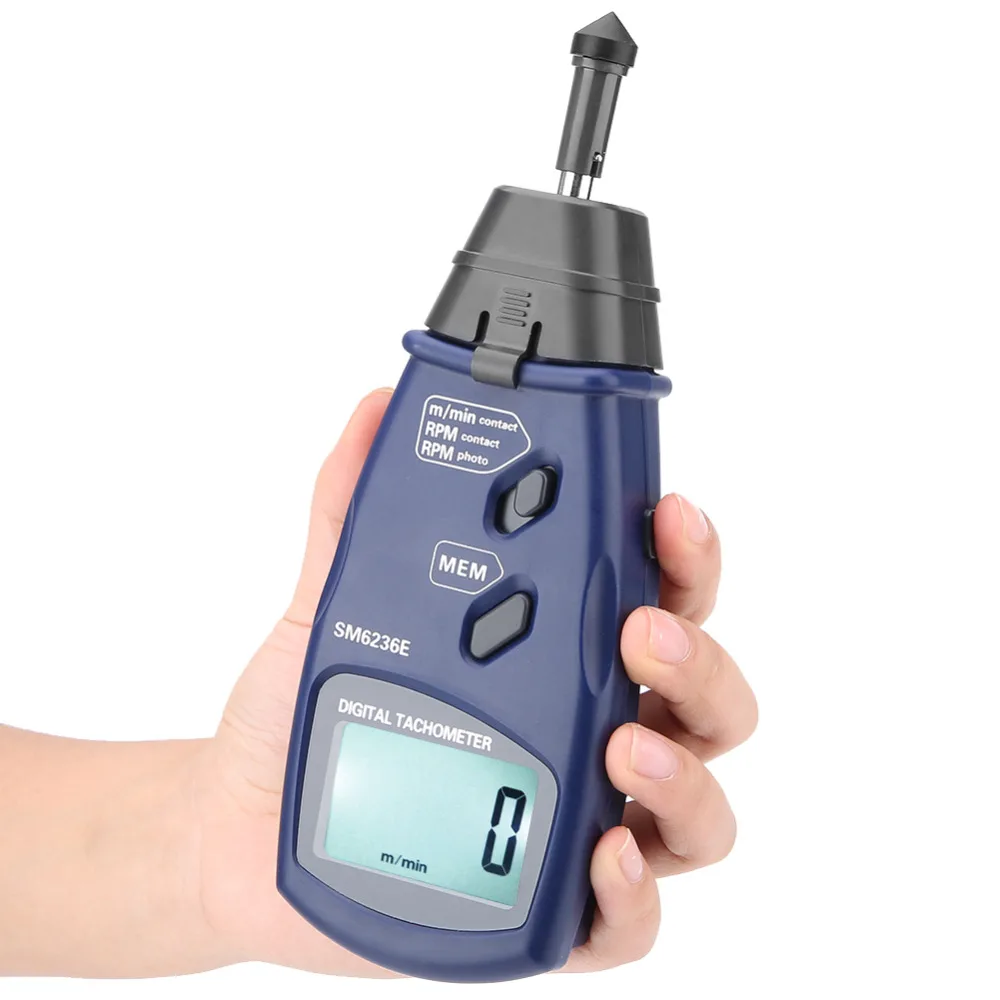 SM6236E Laser/Contagiri contagiri 5 cifre LCD digitale 18 mm Tachimetro Tachimetro Tester Tachimetro digitale RPM Meter SM6236E Laser/Contagiri contagiri 5 cifre LCD digitale 18 mm Tachimetro Tachimetro Tester Tachimetro digitale RPM Meter