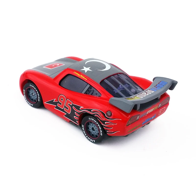 Disney Pixar Cars No.95 Lightning Mcqueen турецкая модель металлическая литая игрушка автомобиль