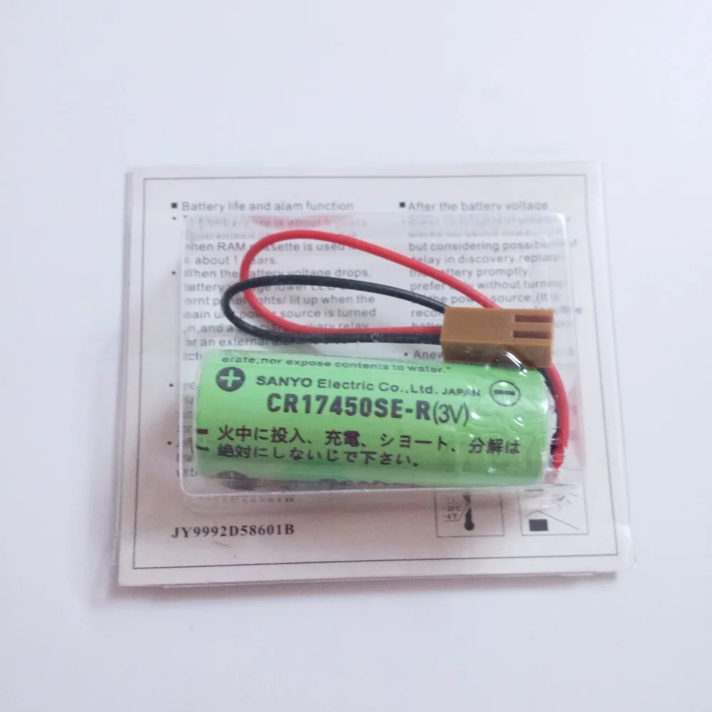

5pcs Original NEW CR17450SE-R 3V CR17450 17450 GE FANUC Replacement BATTERY A98L-0031-0012 A02B-0200 with Resistor