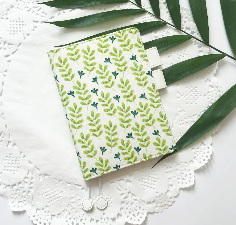 

The Bright Leaves A6 Journal Cover Hobonichi Style Fitted Diary Cover 1 Piece Suit For Standard A6 Fitted Paper Book