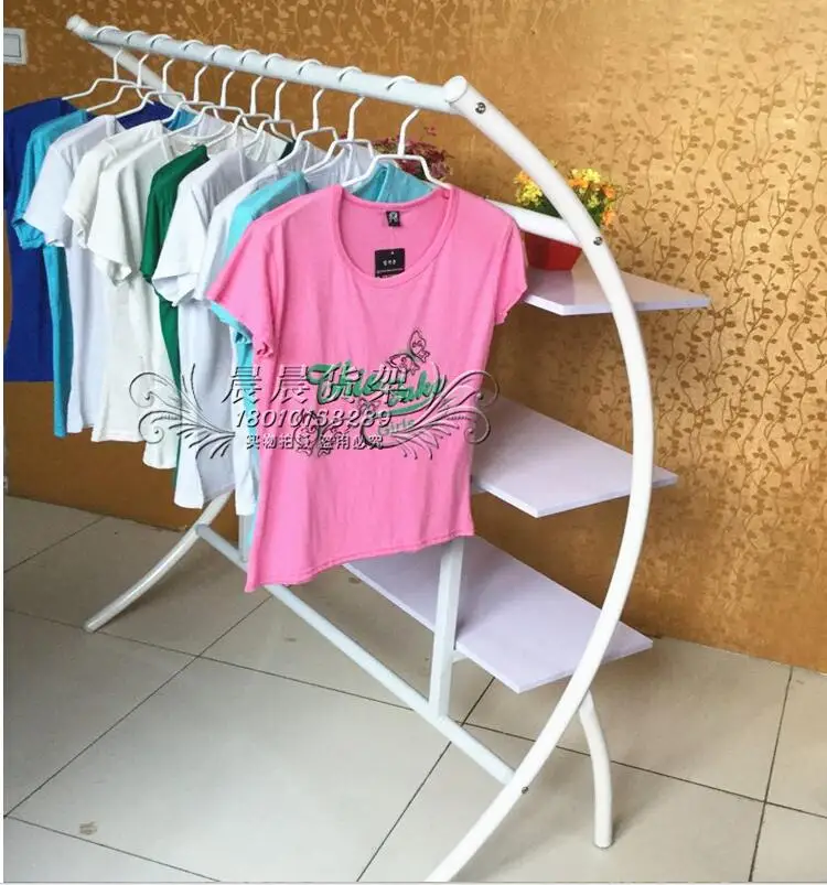 

As garment rack shelf island aircraft landing semicircle package/shoe rack